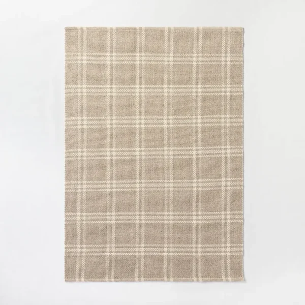5' x 7' Cottonwood Plaid Wool/Cotton Area Rug - Threshold Designed with Studio McGee