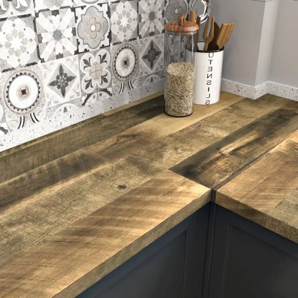 WESTICK Wood Peel and Stick Wallpaper Rustic Contact Paper Decorative Floor Cabinet Wall Paper Sticker Pull and Stick Wood Contact Paper for