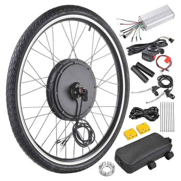 Yescom Electric Bike Conversion Kit 48V 1000W 26" Front Wheel E - Bike Conversion Kit Dual Mode Controller