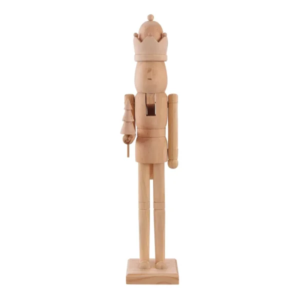 Unfinished Wood Nutcracker Decor by Make Market | 5.11" x 4.8" x 24" | Michaels