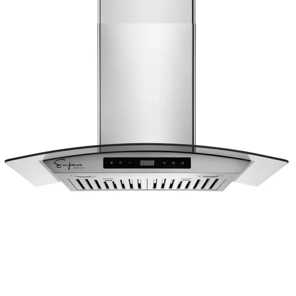 Empava 30" 400 CFM Convertible Wall Mount Range Hood in Silver EMP-30RH06
