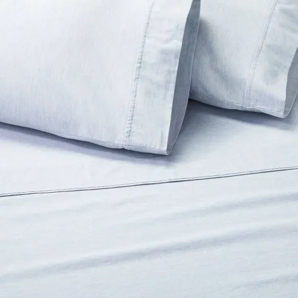 4pc King M��lange Dyed Sheet Set Blue - Hearth & Hand with Magnolia