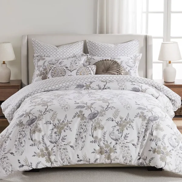 Levtex Home Pisa Comforter Set, Grey, Full/Queen