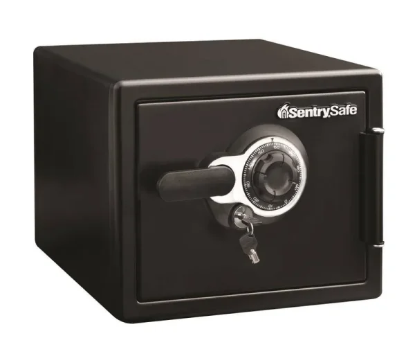 SentrySafe 0.81-cu ft Fireproof and Waterproof Floor Safe with Combination Lock in Black | SFW082D