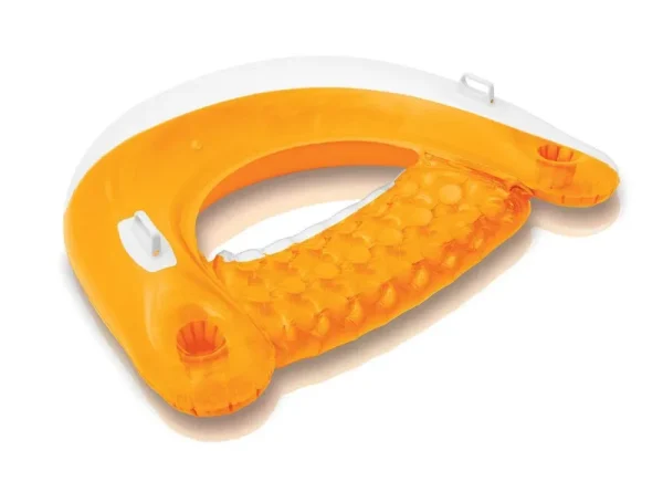 60"x39" Inflatable Sit 'N Float with 2 Cup Holders