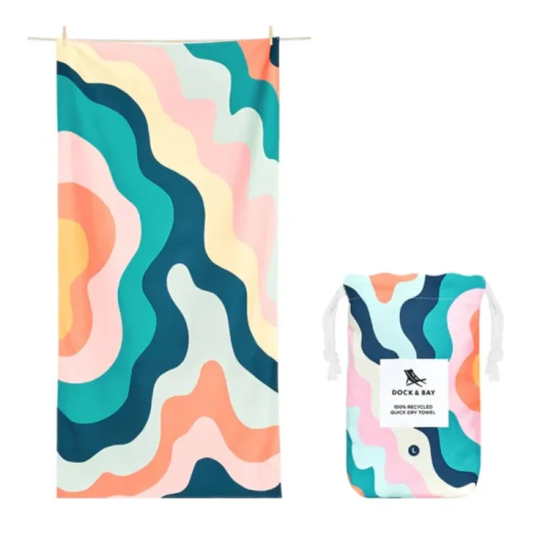 Dock & Bay Large Quick Dry Beach Towel Get Wavy