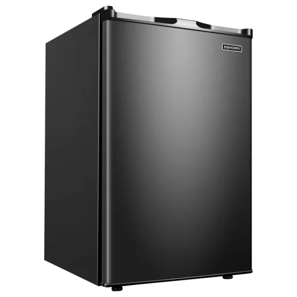 Euhomy Upright Freezer, 3.0 Cubic Feet, Single Door Compact Mini Freezer with Reversible Door, Small Freezer for Home/Dorms/Apartment/Office (Black)