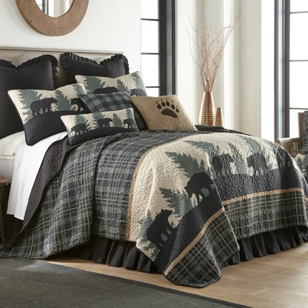 Donna Sharp Bear Walk Plaid Quilt Full/Queen