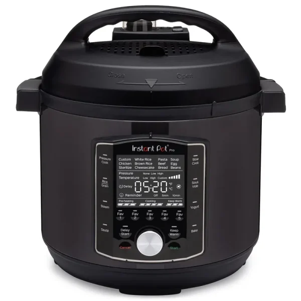 Instant Pot Pro 8 - Quart Electric Pressure Cooker, 10 - in - 1 Slow Cooker, Rice/Grain Cooker, Steamer, Saut, Sous Vide, Yogurt Maker, Sterilizer and Warmer
