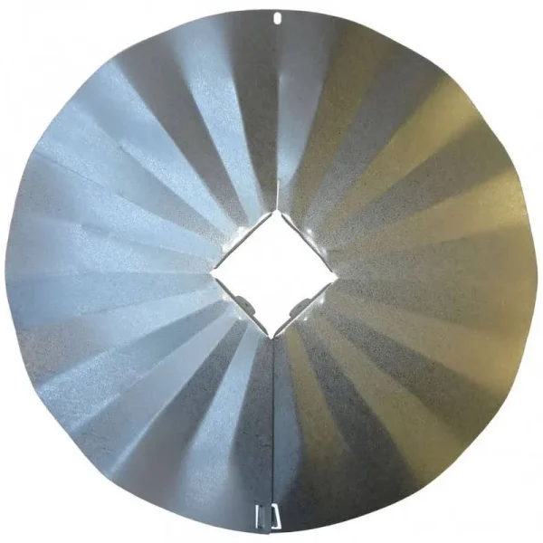 Erva Post Mounted Squirrel Baffle, Galvanized, 23.25" Dia.