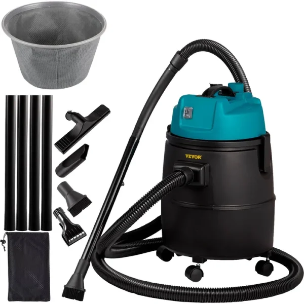 VEVOR Pond Vacuum Cleaner, 1400W Motor in Single Chamber Suction System, 120V Motor w/15 ft Electric Wire, 4 Brush Heads, 4 EX