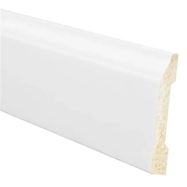 Inteplast Building 227385 8 Ft. White Og Base Molding