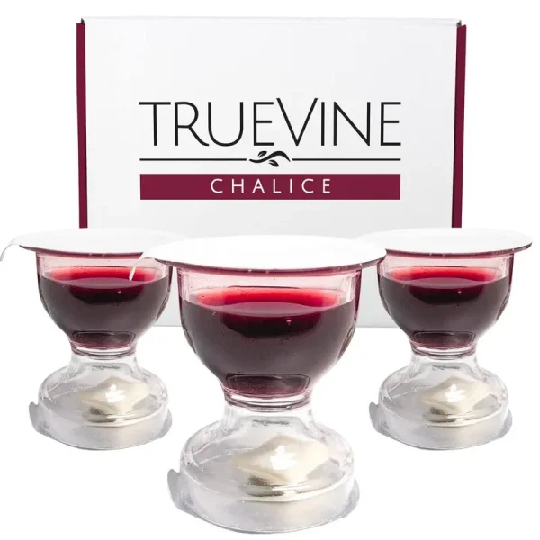 TrueVine Chalice Prefilled Communion Cups - Bread & Juice Sets (Box of 100)