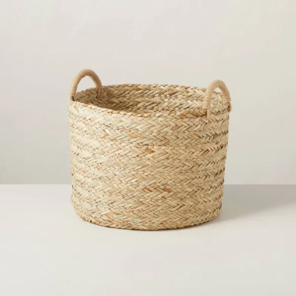 Large Braided Grass Storage Basket - Hearth & Hand with Magnolia
