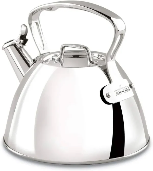 All-Clad E86199 Stainless Steel Tea Kettle 2-Quart Silver