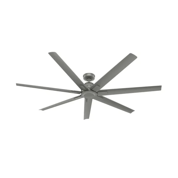 Hunter Downtown 72" Ceiling Fan in Matte Silver