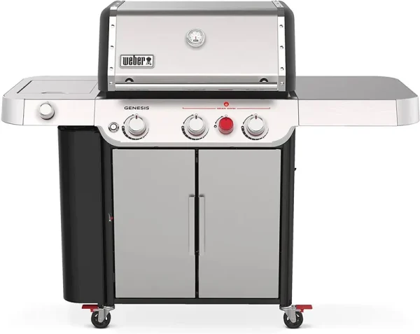 Weber 35400001 Genesis S-335 LP SS Gas Grill, Stainless Steel