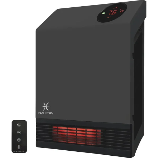 Heat Storm 1000 Watt Infrared Wall Heater, Gray