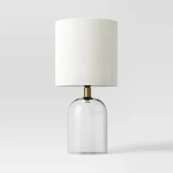 Glass Cylinder Mini Table Lamp Clear (Includes LED Light Bulb) - Threshold
