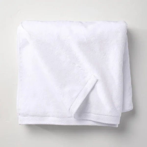 Organic Bath Towel White - Casaluna