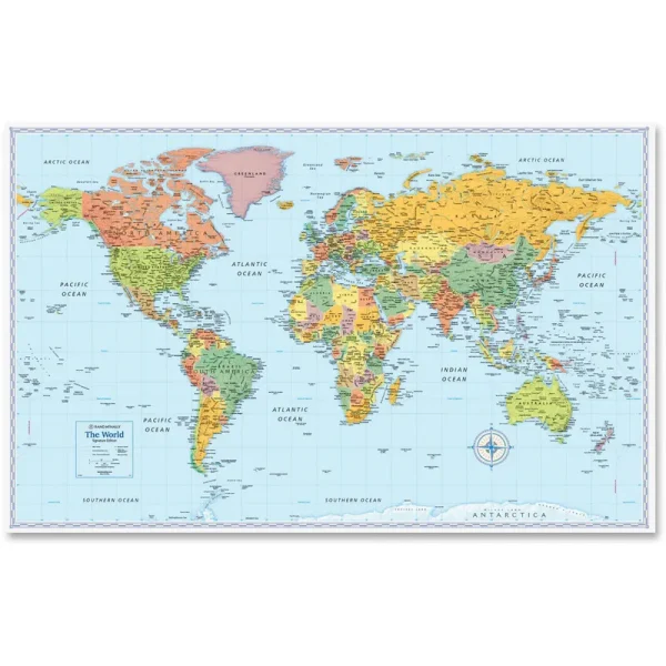 Rand McNally World Wall Map