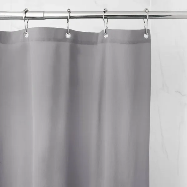 Better Homes & Gardens Ultimate Shield 100% Waterproof Fabric Shower Curtain Liner - Gray - 70 x 72 in