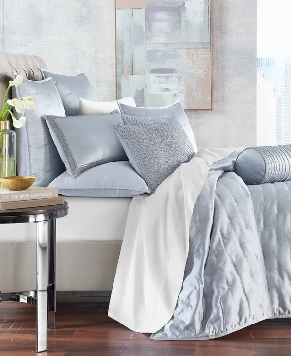 Closeout! Hotel Collection Glint 3-Pc. Coverlet Set, Full/Queen, Created for Macy's - Lake