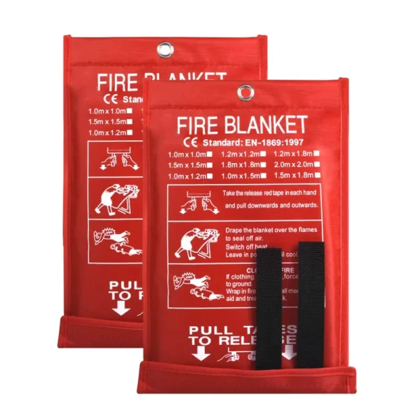 Fire Blanket Fire Guardian Blanket and Fire Blanket Fire Suppression Blankets for Kitchen, Bedroom, People- Energency Safety (40 inchx40 inch) (White