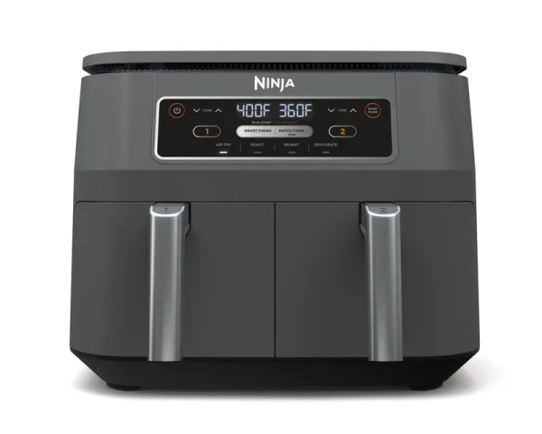 Ninja DZ100WM Foodi 4-in-1 2-Basket Air Fryer with DualZone Technology - 8 qt