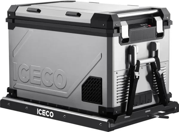 ICECO APL55-Silver Dual Zone 12 Volt Fridge, APL55 Silver+Slide Mount