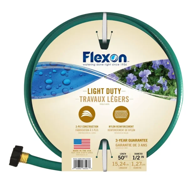 Flexon 1/2" x 50' Reinforced Garden Hose