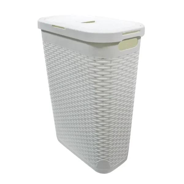 Modern Homes 40 L Laundry Hamper White