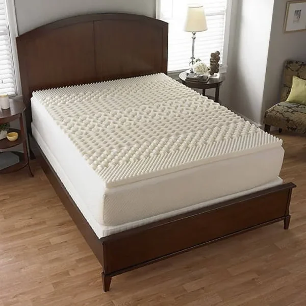 Mainstays 1.25 inch 7-Zone Foam Mattress Topper, Full
