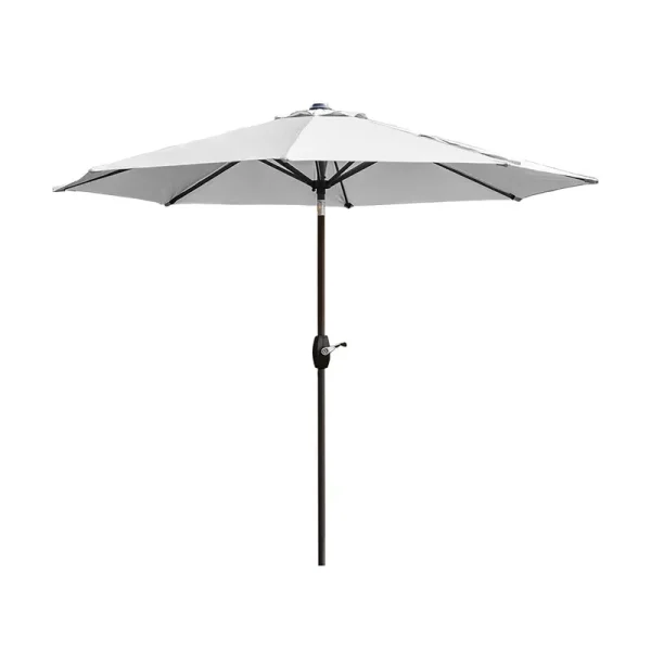 Westin Furniture 9' Patio Table Umbrella with Tilt and Crank - White