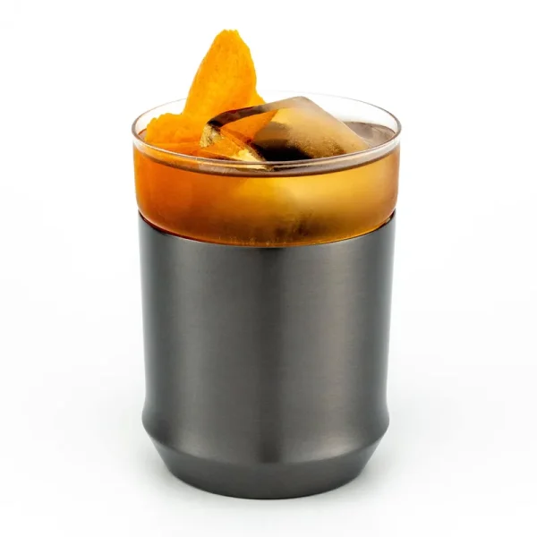 Elevated Craft Hybrid Cocktail Glass in Gunmetal Black