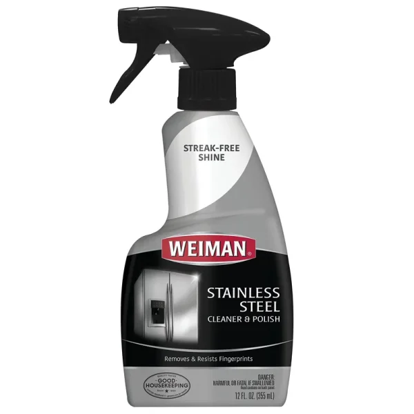 Weiman Stainless Steel Cleaner & Polish, 12 fl oz