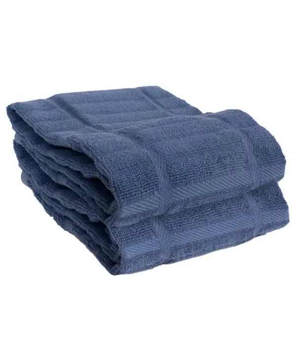 All-Clad Solid Kitchen Towel, Set of 2 - Indigo