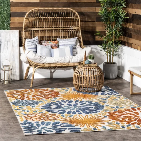 nuLOOM Monique Floral Indoor/Outdoor Area Rug, 2x3 ft