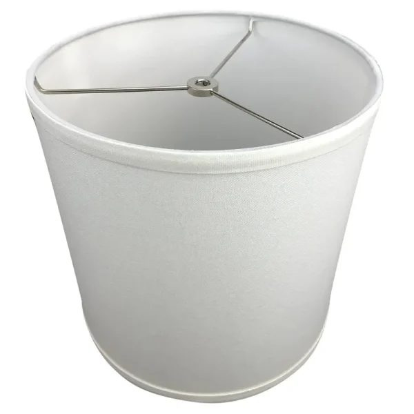 10 in. Top Diameter x 10 in. H x 10 in. Bottom Diameter Linen Cream Drum Lamp Shade