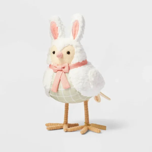 Featherly Friend Easter Fabric Bird Decor Bunny - Spritz