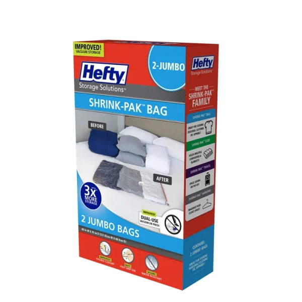 Hefty Shrink-Pak 2 Jumbo Vacuum Storage Bags