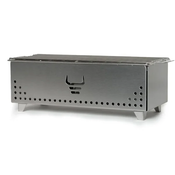 Yak Charcoal Grill, Brushed Steel