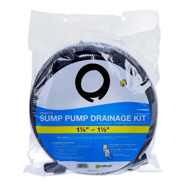 Prinsco Plastic Discharge Hose Kit 1-1/4 in. D x 24 ft. L