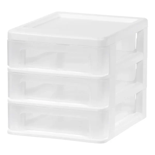 Iris USA Tabletop Storage Drawers - Clear - 6.75 x 8.38 x 6.88 in
