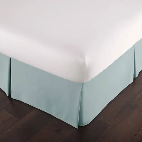 Southshore Fine Linens - Vilano Springs - 38cm Drop Pleated Bed Skirt, Sky Blue, King