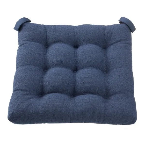 Mainstays Textured Chair Cushion, Navy, 1-Piece, 15.5 inch L x 16 inch W, Size: 15.5 inch x 16 inch x 2.95 inch