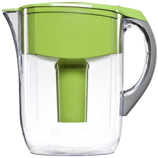 Brita Grand Water Filter Pitcher, Green, 10 Cup