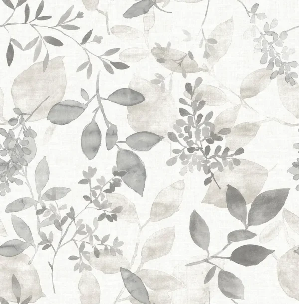 Nuwallpaper Grey Breezy Peel & Stick Wallpaper