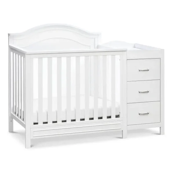 Davinci Charlie 4 - in - 1 Convertible Mini Crib & Changer in White