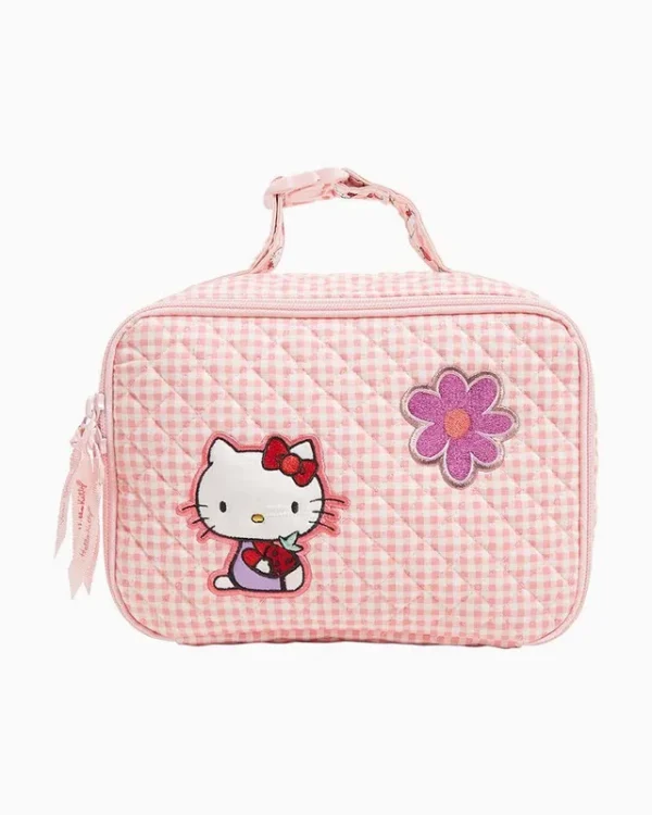 Vera Bradley Lay Flat Lunch Box in Hello Kitty Gingham